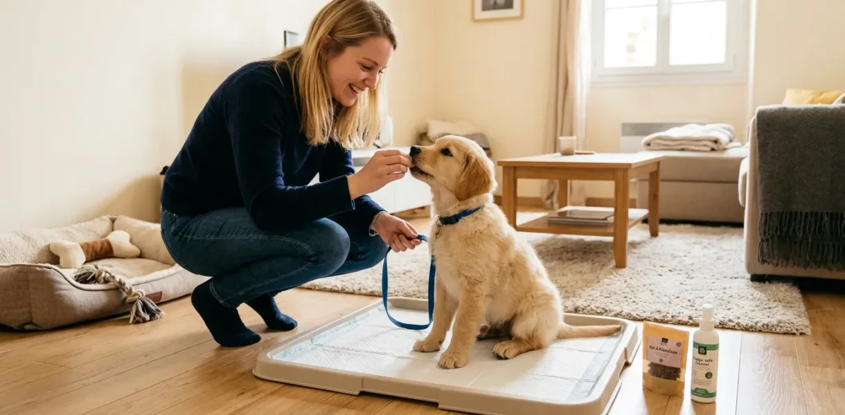 Comment réussir l’apprentissage de la propreté chez un chiot ? La méthode positive