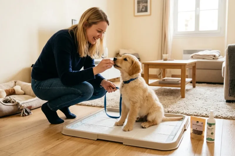 Comment réussir l’apprentissage de la propreté chez un chiot ? La méthode positive