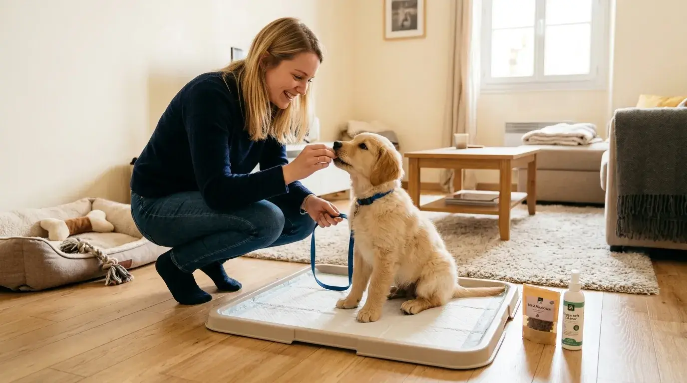 Comment réussir l’apprentissage de la propreté chez un chiot ? La méthode positive