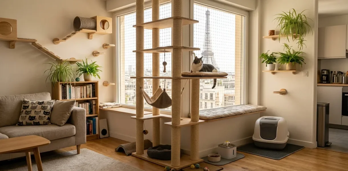 Comment aménager un appartement pour un chat d’intérieur ? Astuces de verticalité et de stimulation