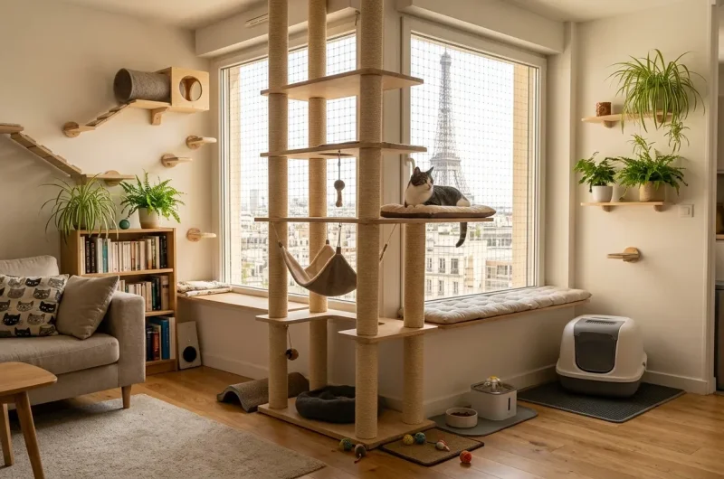 Comment aménager un appartement pour un chat d’intérieur ? Astuces de verticalité et de stimulation