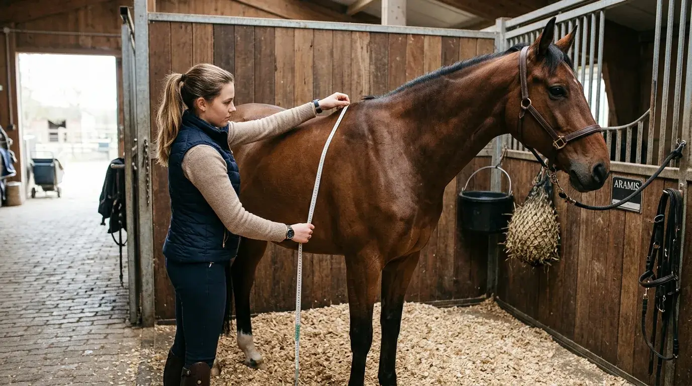 Comment choisir la bonne taille de couverture pour son cheval ? Guide de mesure étape par étape