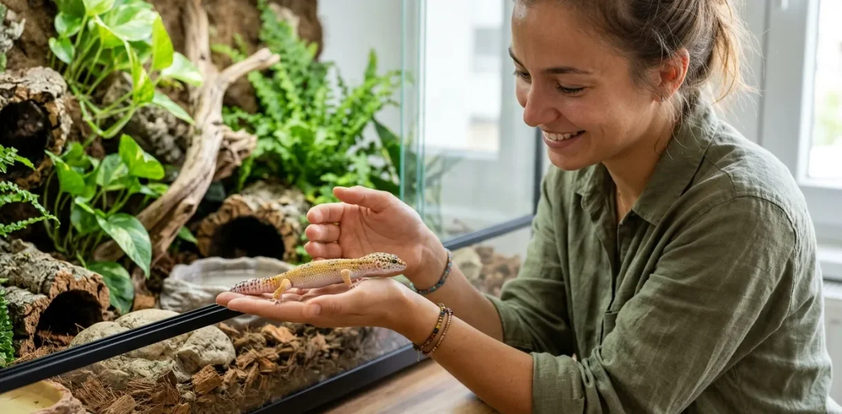 Comment manipuler et apprivoiser un gecko léopard les premières semaines ?