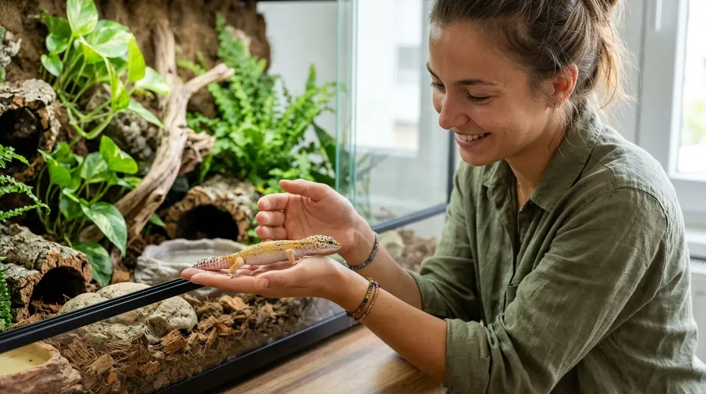 Comment manipuler et apprivoiser un gecko léopard les premières semaines ?